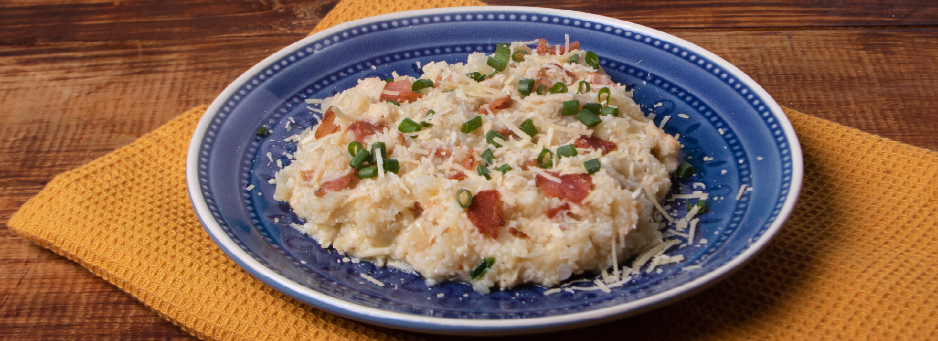 Receta de Risotto y pechuga de pollo desmechada